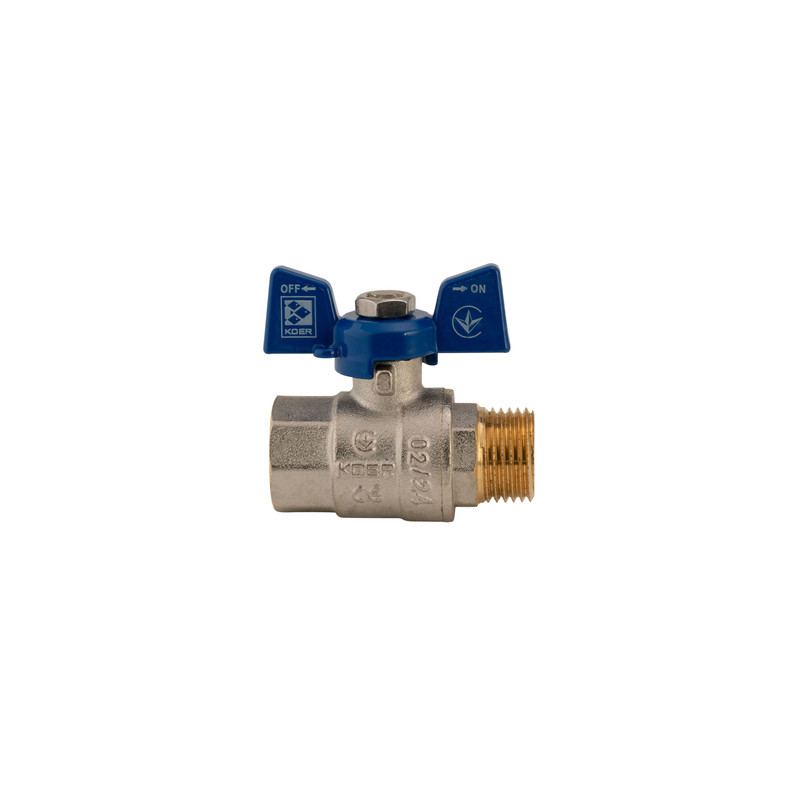 Кран кульовий Koer 1/2" ГШМ (KR.218.B) синій (KR2722)