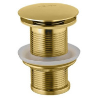 Донний клапан для раковини JAQUAR Click-Clack, без переливу , золото ALD-GLD-727