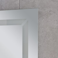 Дзеркало MIXXUS LIGHT MR01-70x50 з LED Touch, Anti-fog, димером, рег. яскравості, годинником (MI6000)