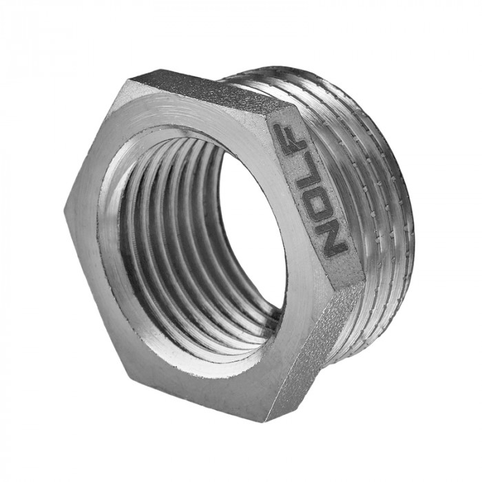 Футорка Nolf NFC.F0608-N-3/4"Mx1/2"F нікельована (NF3123)