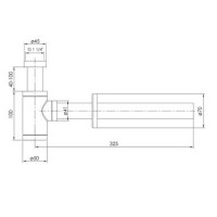 Сифон для раковини IMPRESE BRENTA графітовий хром ZMK091908600