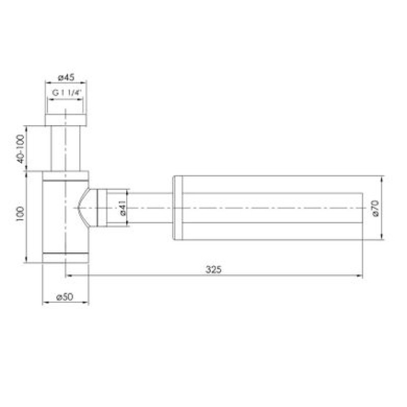 Сифон для раковини IMPRESE BRENTA графітовий хром ZMK091908600