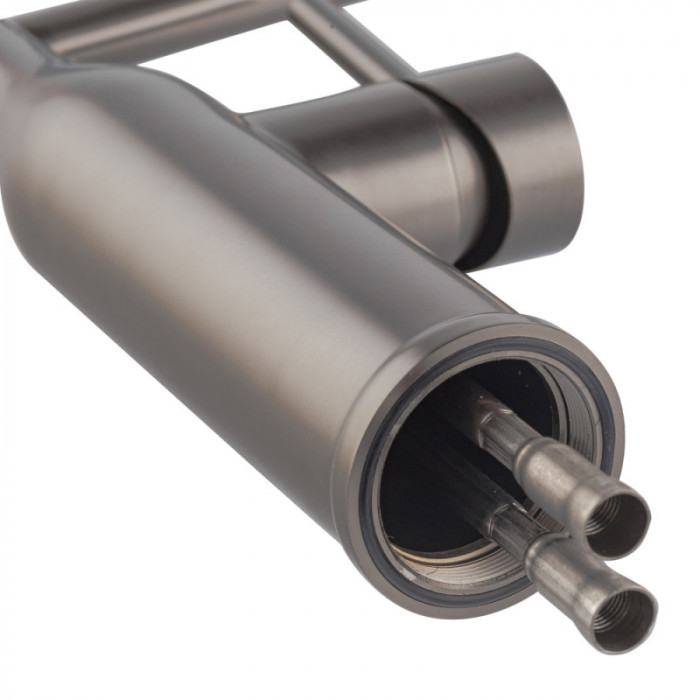 Кухонний змішувач з силіконовим виливом KOER KI-70005-07 (нерж. сталь) (KR3389)