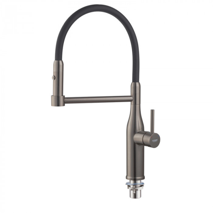 Кухонний змішувач з силіконовим виливом KOER KI-70005-07 (нерж. сталь) (KR3389)