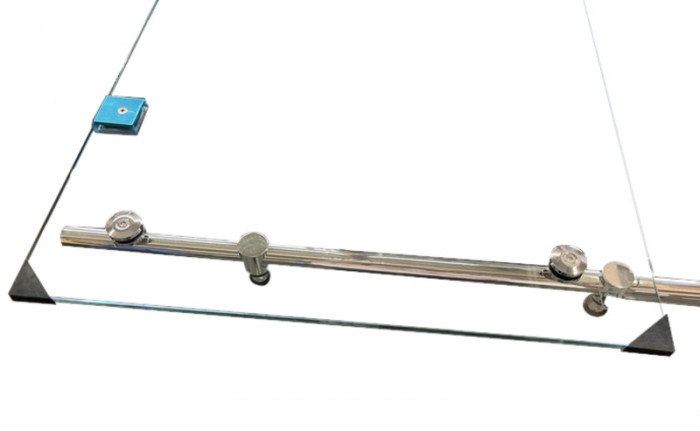 Двері в нішу Koer SR SD06-120x220-TR-01 прозоре скло Easy Clean 8мм, хром (KR5367)