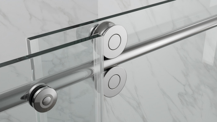 Двері в нішу Koer SR SD06-120x220-TR-01 прозоре скло Easy Clean 8мм, хром (KR5367)