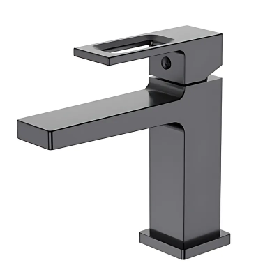 Змішувач для умивальника Haiba Kant 001 Graphite (Колір графіт) (HB9664)