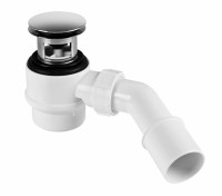 Сифон для поддона 50mm "клик-клак" накладка из латуни 70*40/55мм HC26-IOF-95-CB