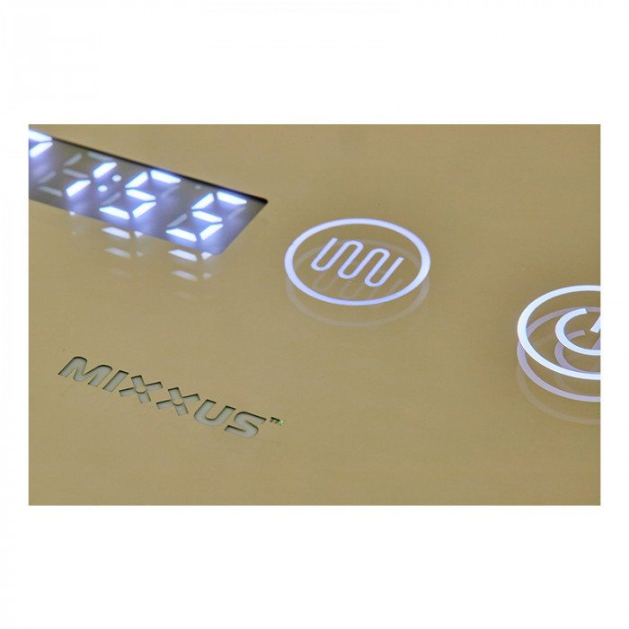 Дзеркало Mixxus STRONG MR05-100x60 з Led Touch, Anti-fog, димером, регулятором яскравості, годинником (MI6009)