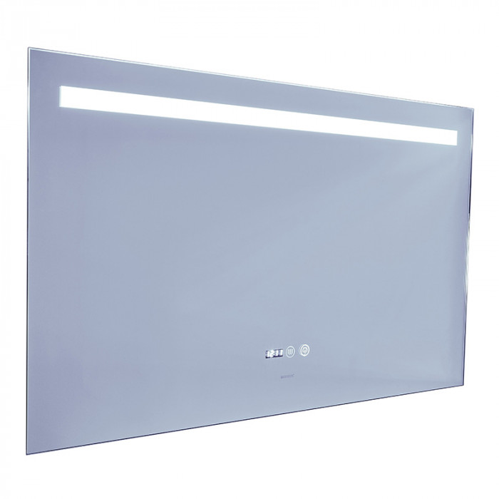 Дзеркало Mixxus STRONG MR05-100x60 з Led Touch, Anti-fog, димером, регулятором яскравості, годинником (MI6009)