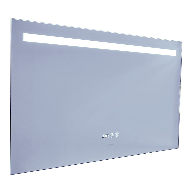 Дзеркало Mixxus STRONG MR05-100x60 з Led Touch, Anti-fog, димером, регулятором яскравості, годинником (MI6009)