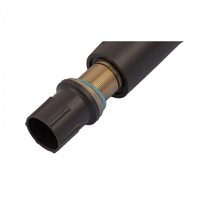 Змішувач для умивальника Plamix Fidel-001 SET Matte black (з підведенням) (PM0660)