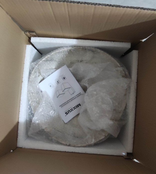 Раковина накладна Mixxus Premium WAVE-0103 MARBLE 380х380х170mm (MP6532)