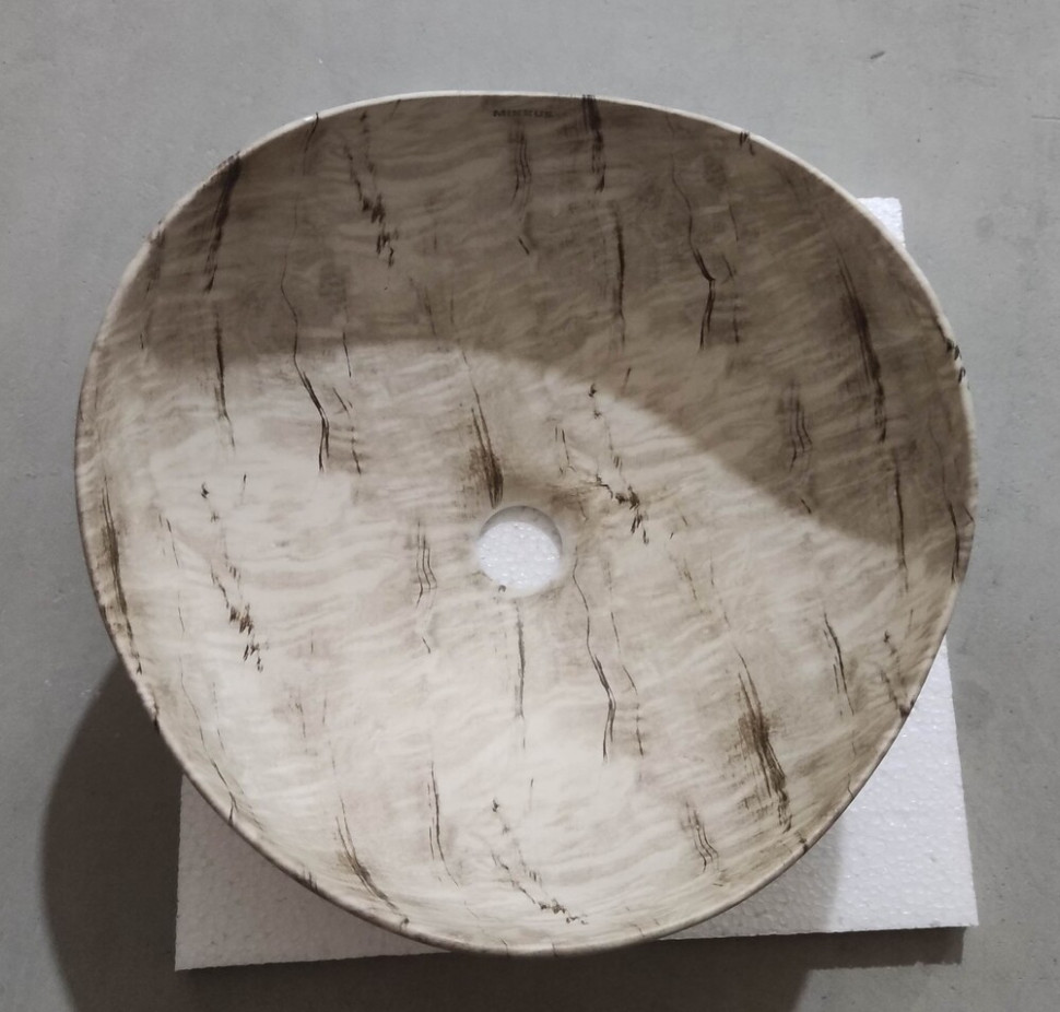 Раковина накладна MIXXUS PREMIUM WAVE-0103 MARBLE 380х380х170mm (MP6532)