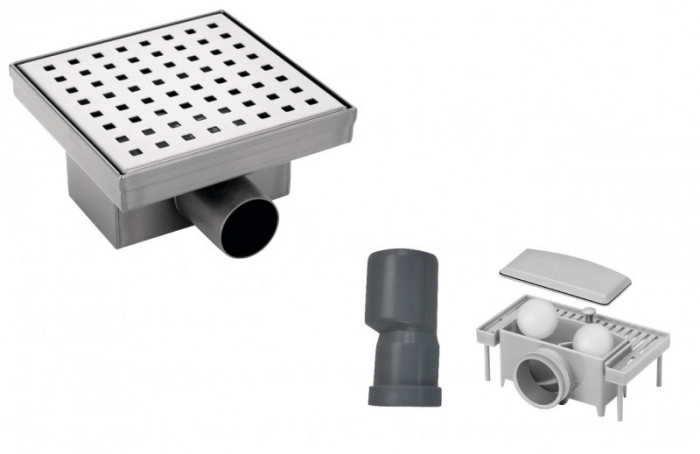 Душовий трап Koer FD02-S150 з нержавіючої сталі SUS304 150x150мм (AC0683)