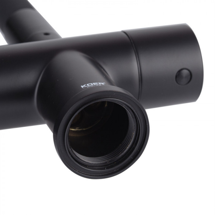 Кухонний змішувач з силік. виливом і вих. для питної води KOER KB-72002-05 (KR3384)