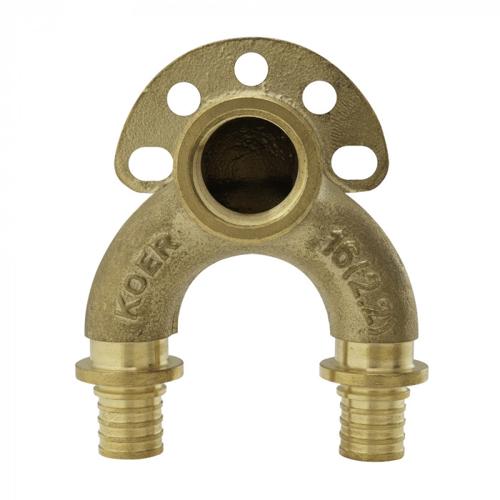 Кутник настін з наскрізн.проход.та ВР Koer KA.LW16-06F-16 (KR4882)