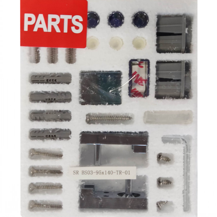 Шторки скляні на ванну Koer SR BS03-95x140-TR-01 прозоре скло 6мм, хром (KR5402)