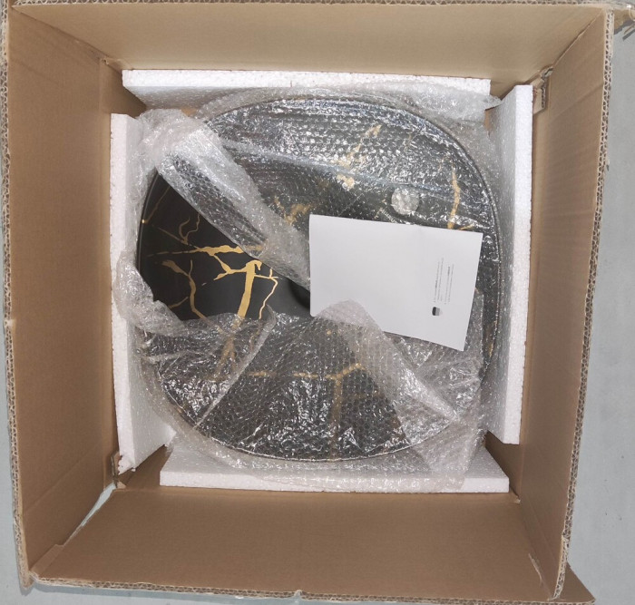 Раковина накладна MIXXUS PREMIUM WAVE-0201 MARBLE 430х430х150mm з отвором під змішувач (MP6536)