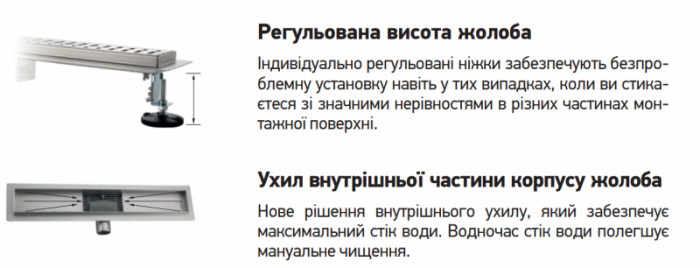 Душовий трап із нержавіючої сталі SUS304 Koer FD20-70x450 (KR4741)