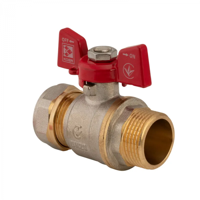 Кран кульовий KOER KR.351 - 20x3/4М WING (LL1790)