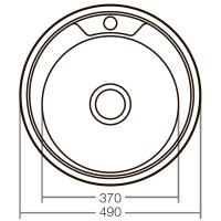 Мийка кухонна Zerix Z490-08-180E (Satin) (ZX1584)