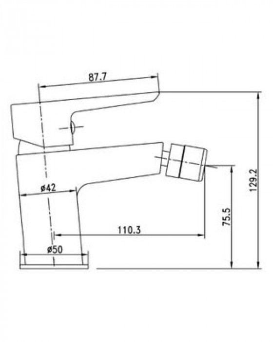 Змішувач для біде IMPRESE Breclav одноважільний, колір хром 40245