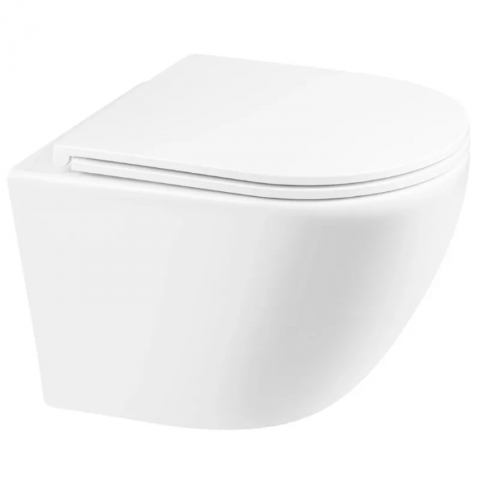 Унітаз підвісний Mixxus Premium Ellipse-0301-R 495x365x365mm, система змиву Rimless (MP6460)