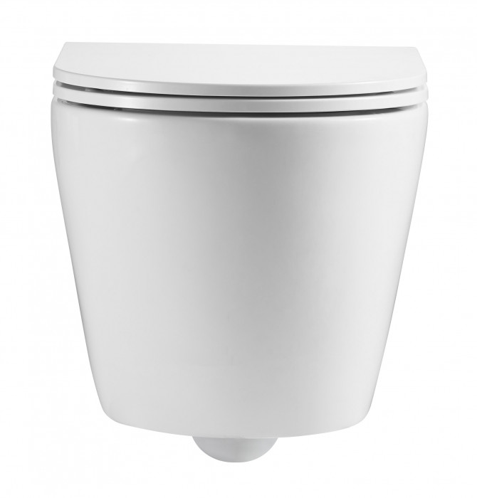 Унітаз підвісний Mixxus Premium Ellipse-0301-R 495x365x365mm, система змиву Rimless (MP6460)