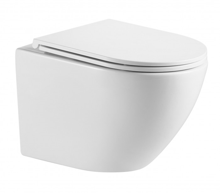 Унітаз підвісний Mixxus Premium Ellipse-0301-R 495x365x365mm, система змиву Rimless (MP6460)