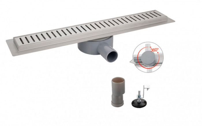 Душовий трап Koer FD03-70x500 з нержавіючої сталі SUS304 70x500мм (AC0689)