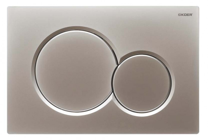 Панель змиву KOER KT-0601-14 пластикова, кнопка кругла (KR5177)