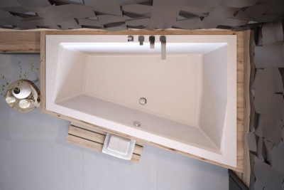 Ванна акрилова INTIMA DUO 170x125 Права (соло) без ніг