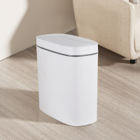 Відро для сміття сенсорне овальне MIXXUS FLAT-TC0109 WHITE 9 л (колір білий) (MI7074)