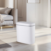 Відро для сміття сенсорне овальне MIXXUS FLAT-TC0109 WHITE 9 л (колір білий) (MI7074)