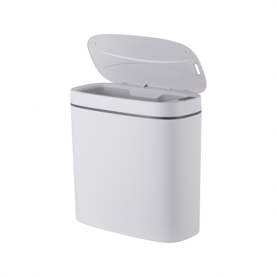 Відро для сміття сенсорне овальне MIXXUS FLAT-TC0109 WHITE 9 л (колір білий) (MI7074)