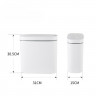 Відро для сміття сенсорне овальне MIXXUS FLAT-TC0109 WHITE 9 л (колір білий) (MI7074)