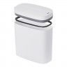 Відро для сміття сенсорне овальне MIXXUS FLAT-TC0109 WHITE 9 л (колір білий) (MI7074)