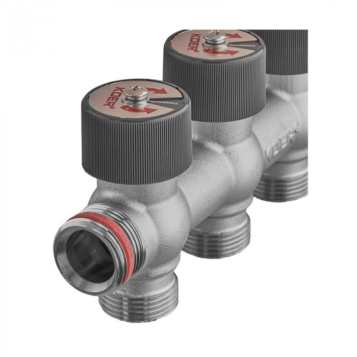 Колектор вентильний без фітингу Koer KR.1128-2 - 3/4"x3/4"x3/4"x2 Ways (KR5871)