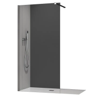 Душова перегородка Walk-In KOER SR SP01-90x200-TR-01 прозоре скло EASY CLEAN 8мм хром (KR5392)