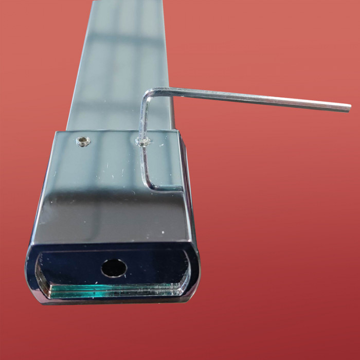 Душова перегородка Koer SR SP01-90x200-TR-01 Walk-In прозоре скло Easy Clean 8мм, хром (KR5392)