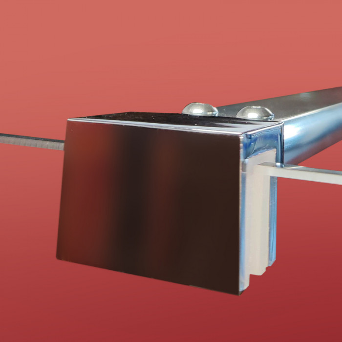 Душова перегородка Koer SR SP01-90x200-TR-01 Walk-In прозоре скло Easy Clean 8мм, хром (KR5392)