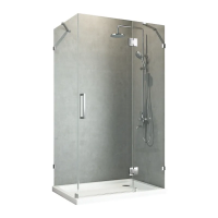 Бічна стінка до кабіни Koer SR SW04-90x200-TR-07 прозоре скло Easy Clean 10мм, графіт (KR5391)