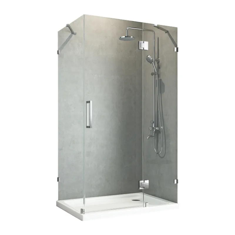Бічна стінка до кабіни Koer SR SW04-90x200-TR-07 прозоре скло Easy Clean 10мм, графіт (KR5391)