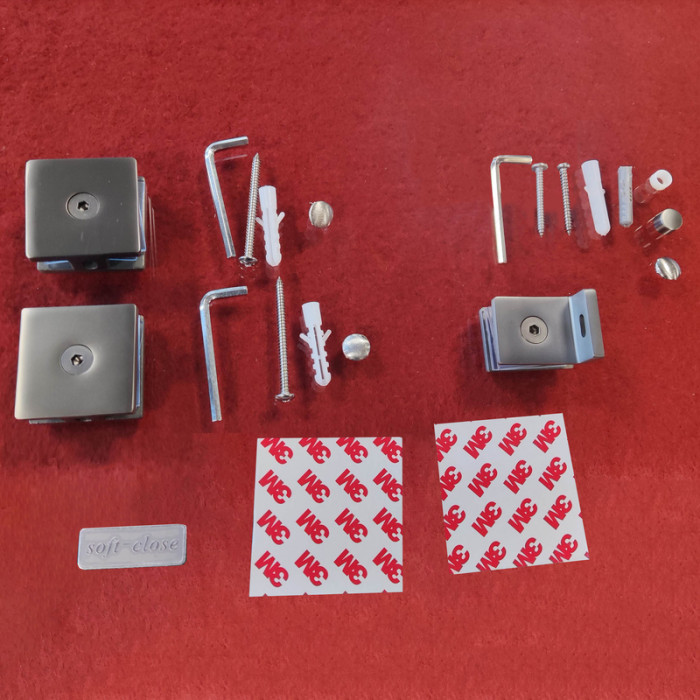 Бічна стінка до кабіни Koer SR SW04-90x200-TR-07 прозоре скло Easy Clean 10мм, графіт (KR5391)