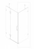 Бічна стінка до кабіни Koer SR SW04-90x200-TR-07 прозоре скло Easy Clean 10мм, графіт (KR5391)