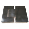 Бічна стінка до кабіни Koer SR SW04-90x200-TR-07 прозоре скло Easy Clean 10мм, графіт (KR5391)