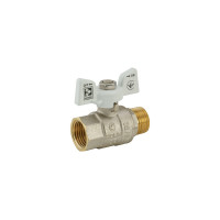 Кран кульовий KOER 1/2" ГШМ (KR.218.W) білий (KR0182)