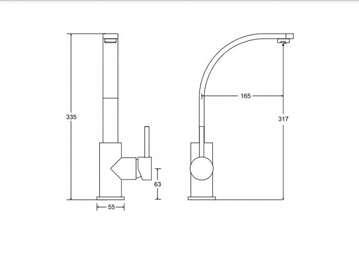 Змішувач до умивальника DECCO І (хром)