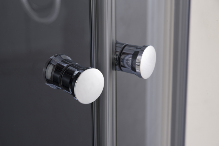 Душова кабіна без піддону Mixxus PLAIN SC01-90x90x185-TR GRAPHITE прозоре скло 4мм (MI6902)